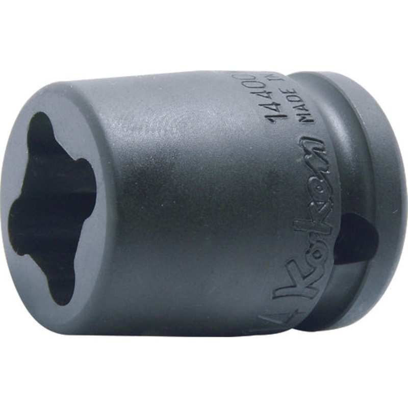1/2 Sq. Dr. Socket  9mm 4 point Length 38mm