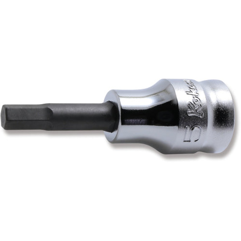 3/8 Sq. Dr. Bit Socket  5mm 6 point Length 50mm Z-series