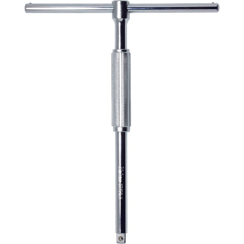 T Handle  3/8 Square Length 236 x 200mm Sliding Bar Free Turn Grip