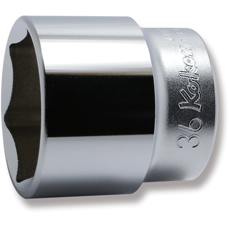 1/2 Sq. Dr. Chrome 6 Point Metric Socket  36mm