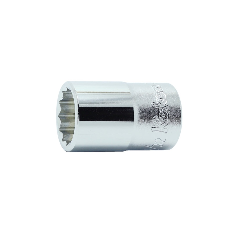 1/2 Sq. Dr. Chrome SAE 12 Point Socket  19/32"