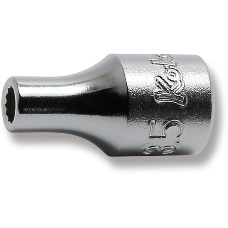 1/4 Sq. Dr. 12 Point chrome SAE Socket  3.5mm