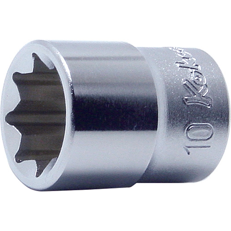 1/4 Sq. Dr. Socket  3/8 Double Square Length 22mm