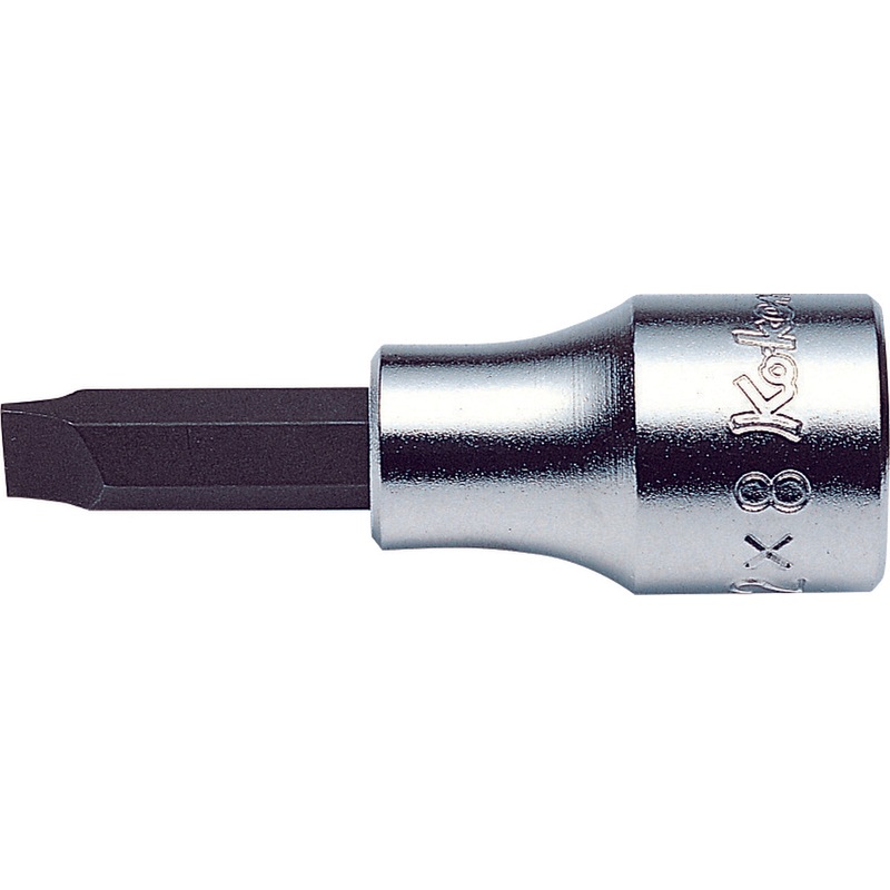 3/8 Sq. Dr. Bit Socket Slotted 1.6x10  Length 60mm