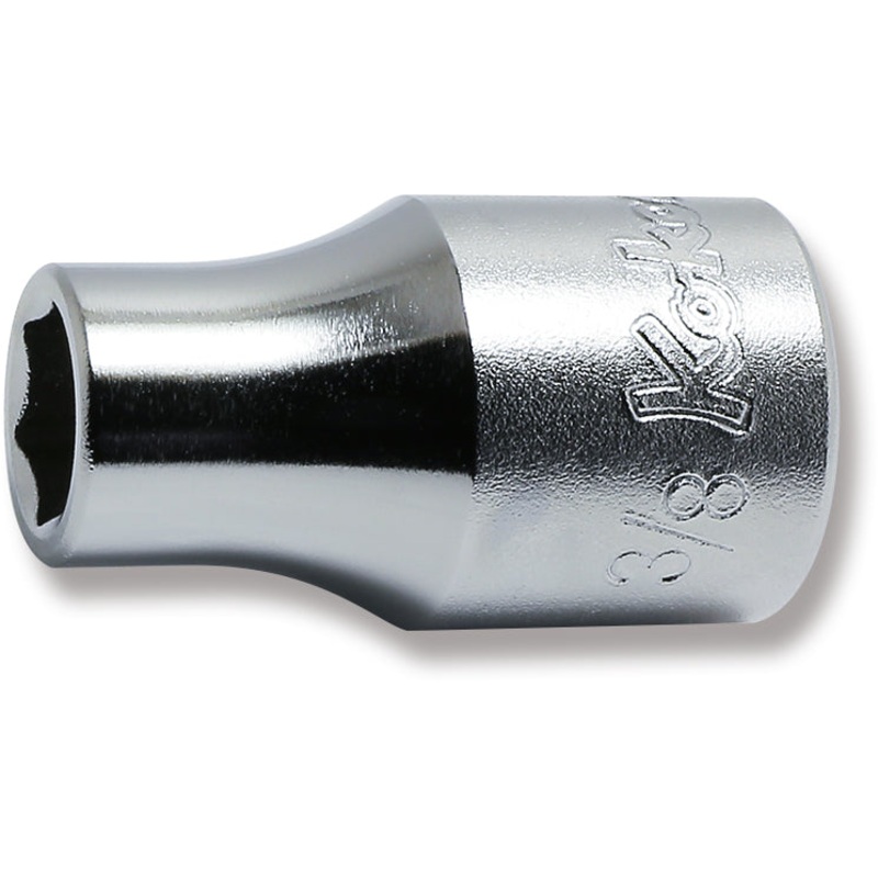 1/2 Sq. Dr. Chrome SAE 6 Point Socket  3/8"