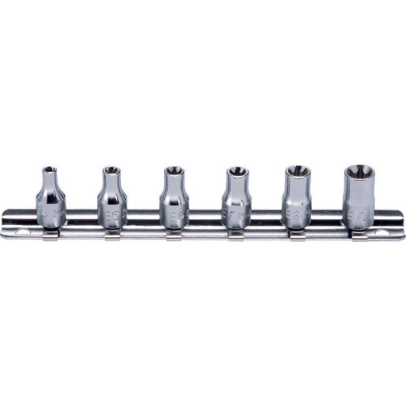 1/4 Sq. Dr. 6 piece TORX Socket Set E4-E10