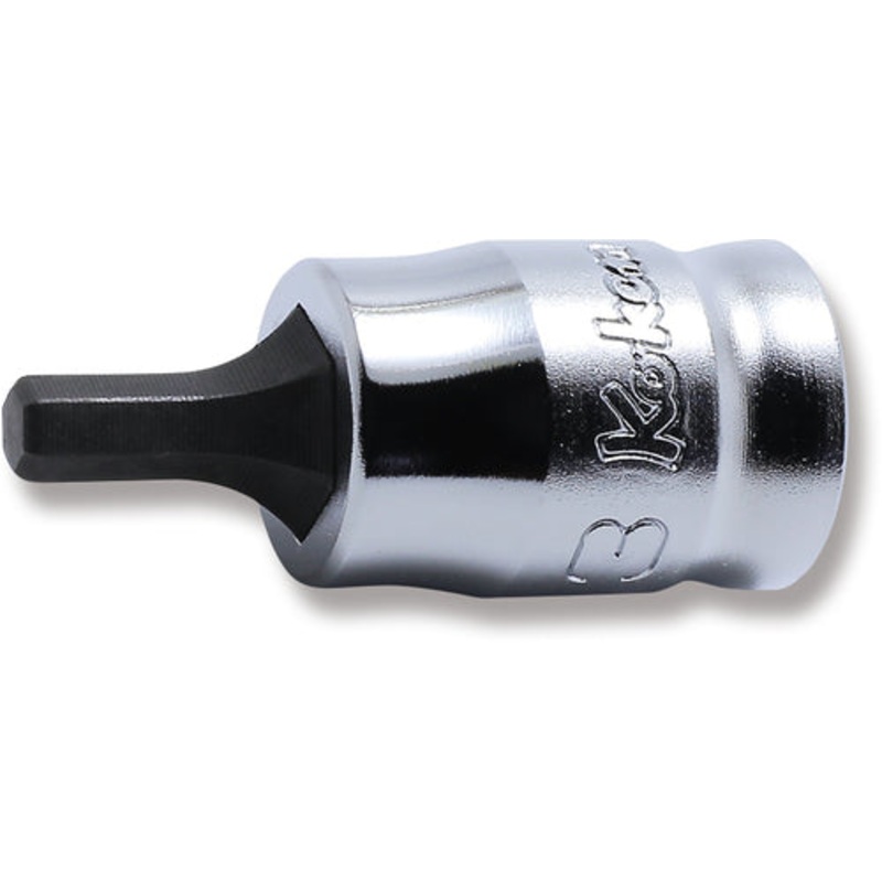 1/4 Sq. Dr. Bit Socket  3mm 6 point Length 25mm Z-series