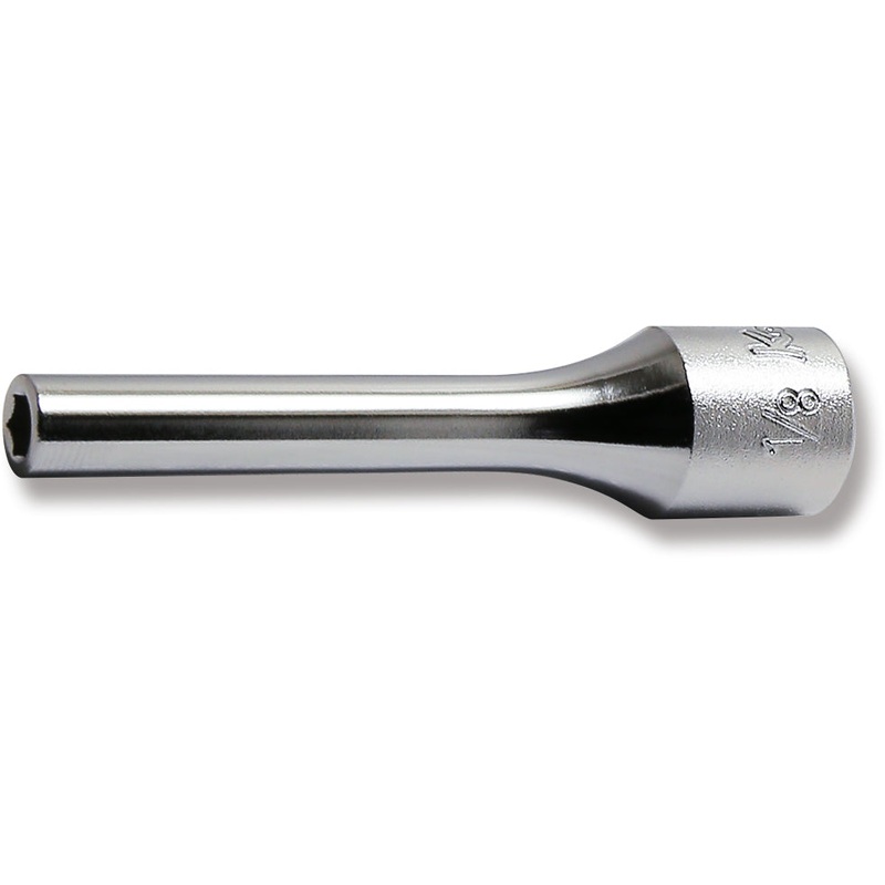 1/4 Sq. Dr. Socket  1/8 6 point Length 50mm