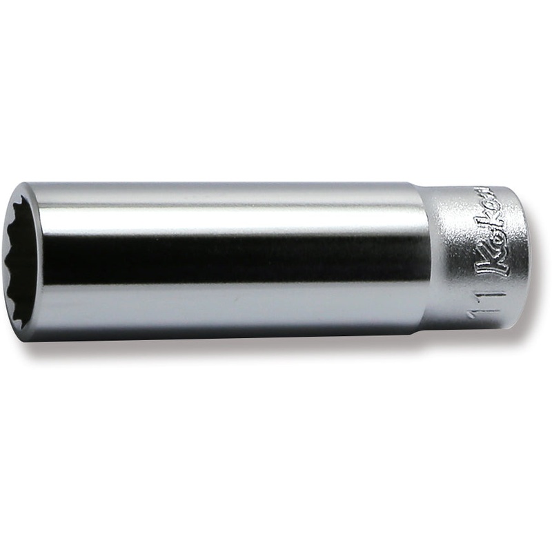 1/4 Sq. Dr. Socket  11mm 12 point Length 50mm