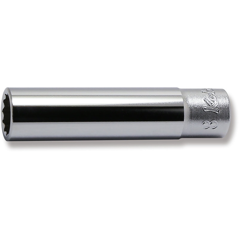 1/4 Sq. Dr. Socket  8mm 12 point Length 50mm