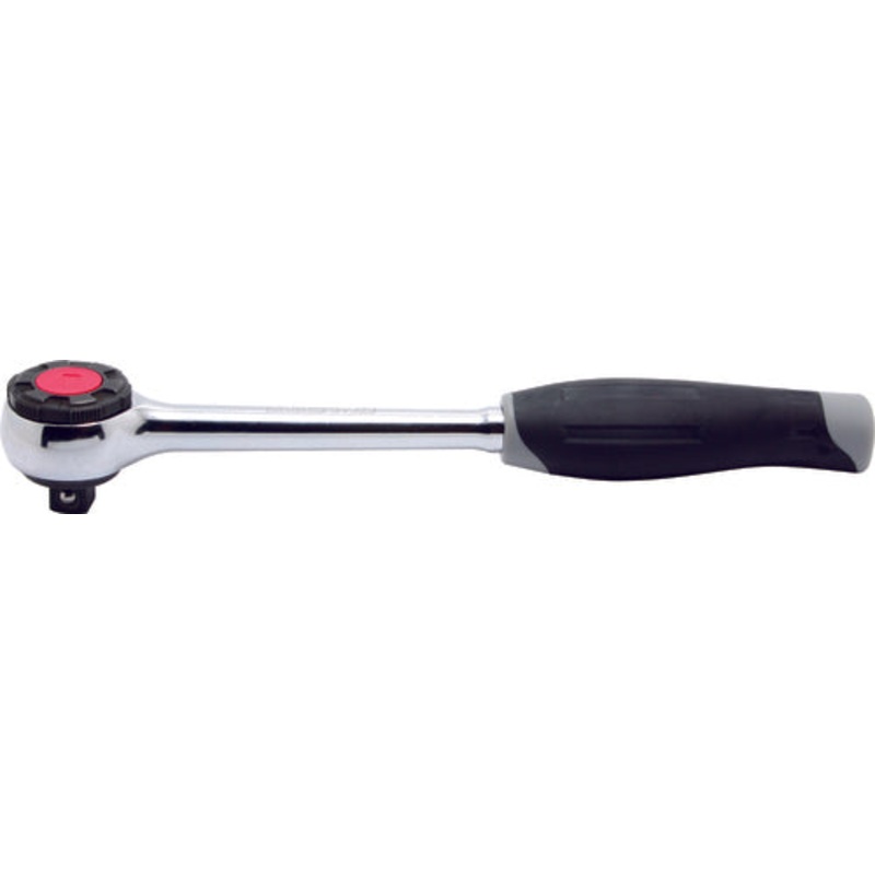 3/8 Sq. Dr. Ratchet Handle  45 teeth  Length 200mm  Plastic Handle