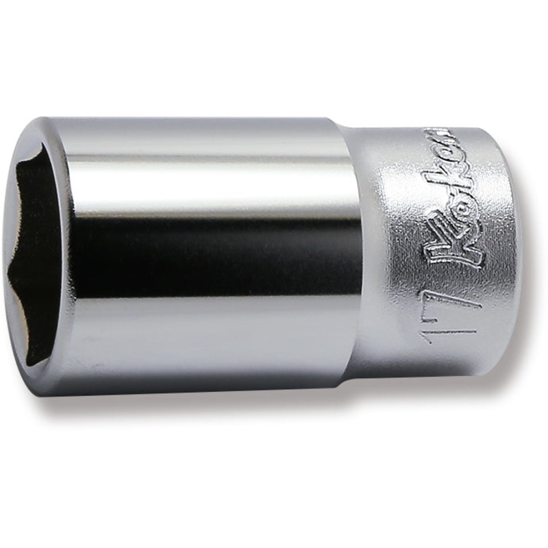 3/8 Sq. Dr. Socket  17mm 6 point Length 40mm
