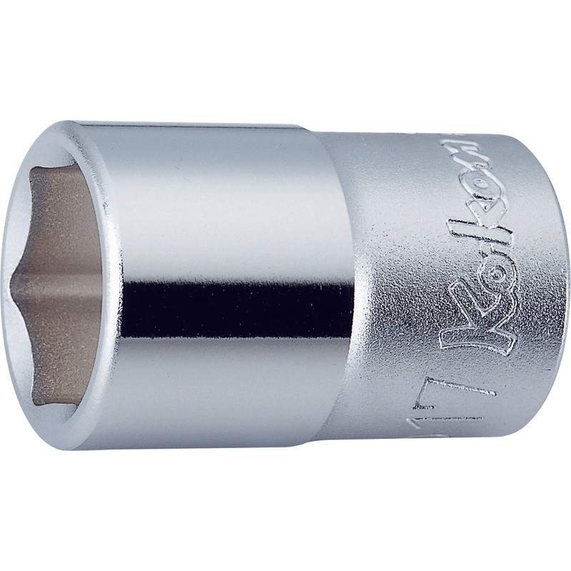 1/2 Sq. Dr. Chrome 6 Point Metric Socket  19mm