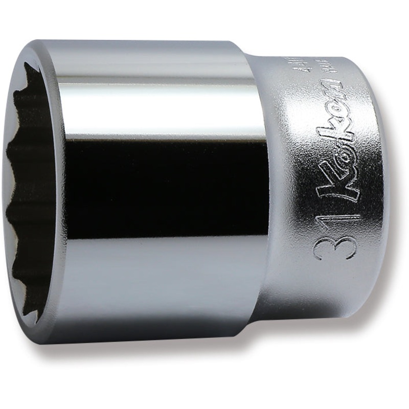 1/2 Sq. Dr. Chrome Metric 12 Point Socket  30mm