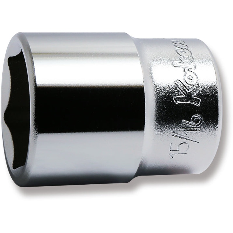 1/2 Sq. Dr. Chrome SAE 6 Point Socket  15/16"