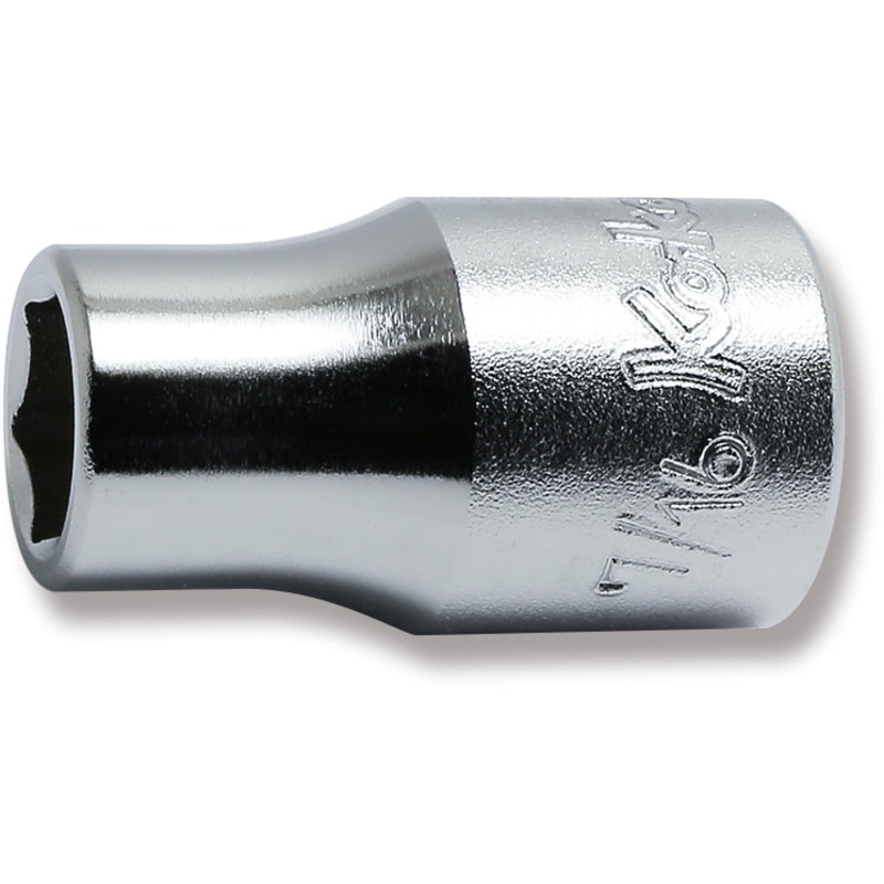 1/2 Sq. Dr. Chrome SAE 6 Point Socket  7/16"