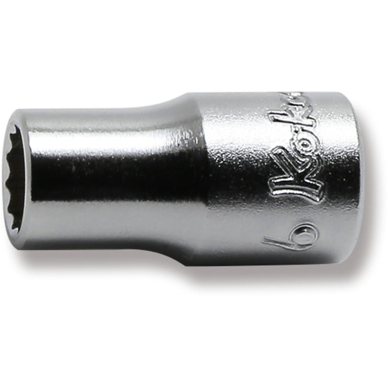 1/4 Sq. Dr. 12 Point chrome SAE Socket  6mm