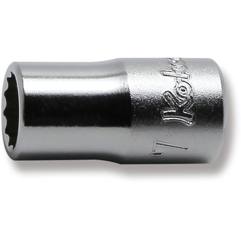 1/4 Sq. Dr. 12 Point chrome SAE Socket  7mm