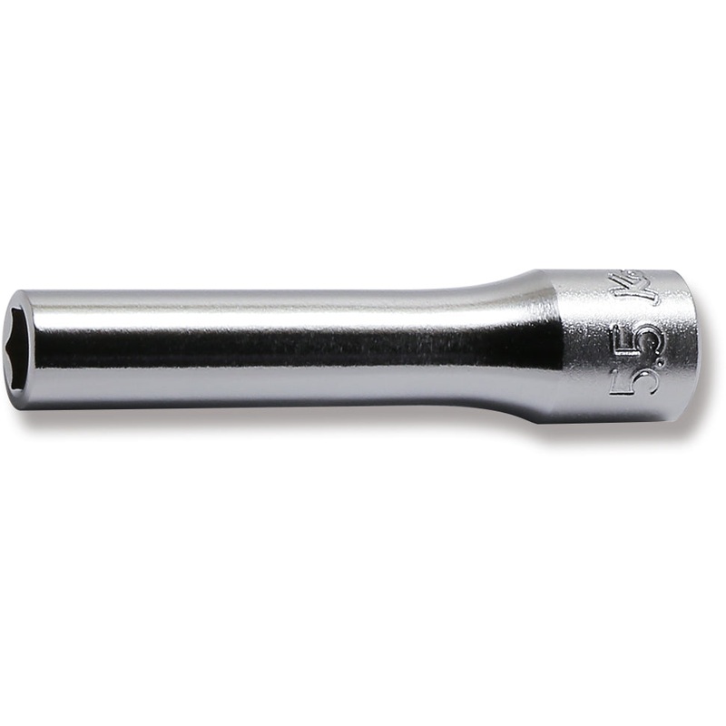 1/4 Sq. Dr. Socket  5.5mm 6 point Length 50mm