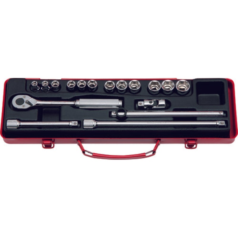 3/8 Sq. Dr. 17 Piece 6-Point Metric Socket set  7-19mm