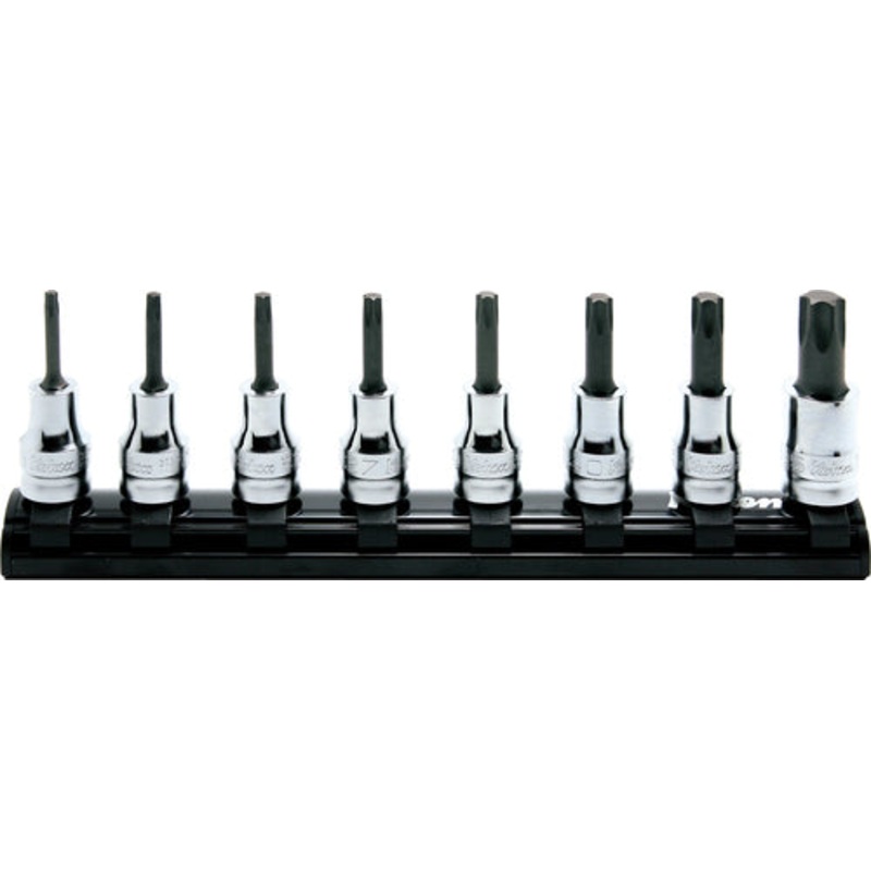 3/8 Sq. Dr. 8 Piece Z-Series TORX Bit Socket set T20-T55
