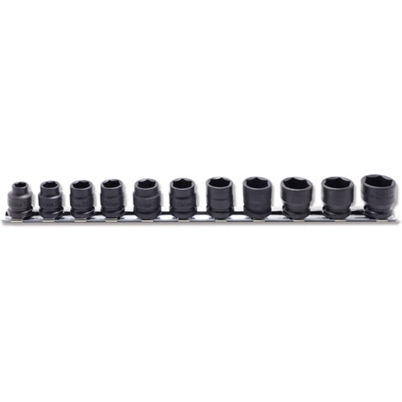 3/8 Sq. Dr. Socket set  8-19mm 6 point  Thin walled 11 pieces