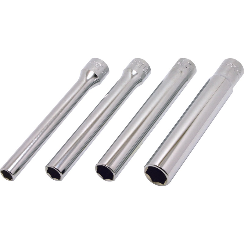 3/8 Sq. Dr. Socket set  8mm-14mm 6 point Length 120mm  4 pieces