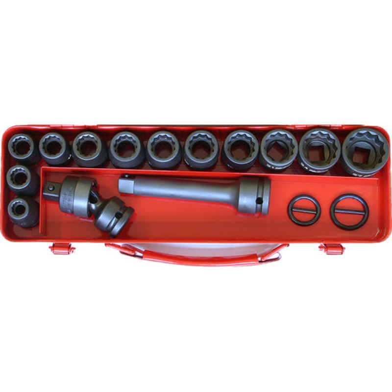1/2 Sq. Dr. 18 Piece Impact 6-Point Socket Set  10-27mm