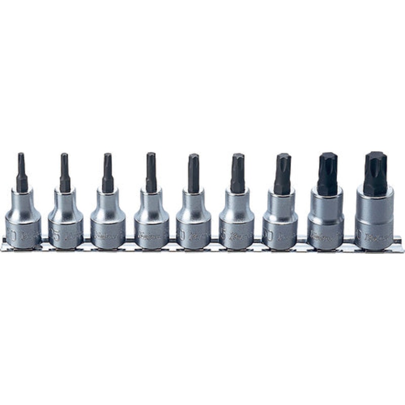 1/2 Sq. Dr. Bit Socket 9 piece TORX set  T20-T60