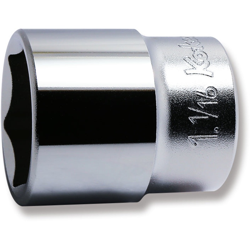 1/2 Sq. Dr. Chrome SAE 6 Point Socket  1.1/16"