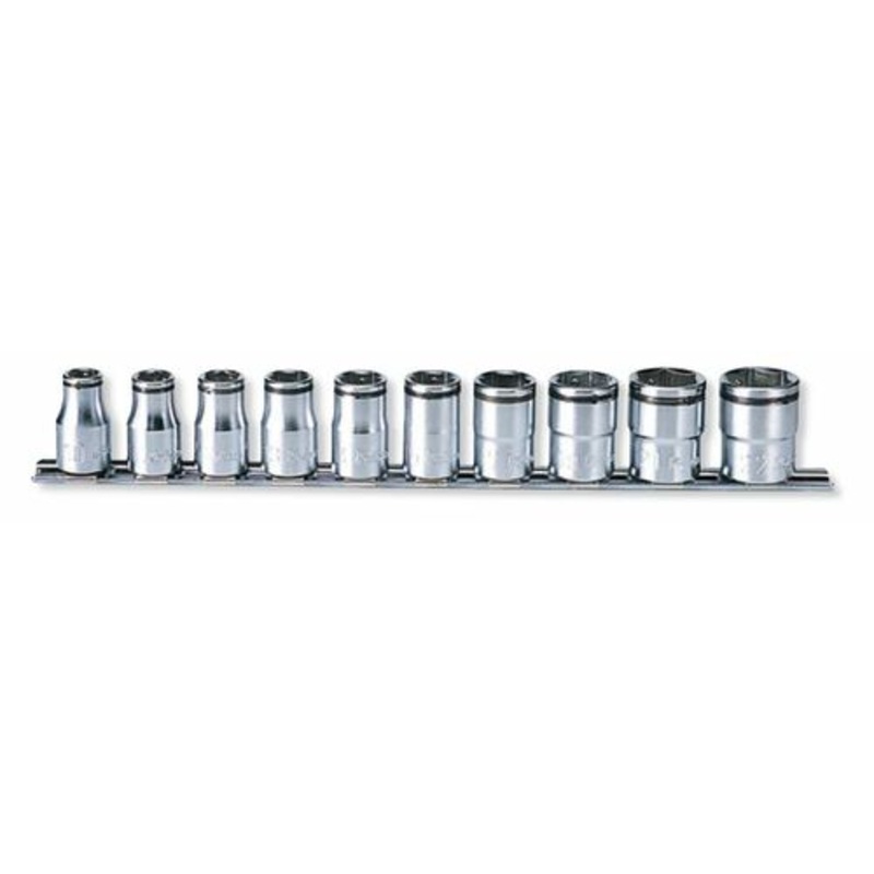 1/2 Sq. Dr. Socket set  10-22mm Nut Grip 300mm  10 pieces