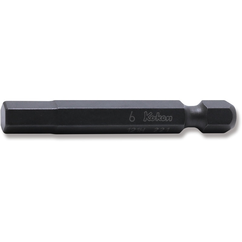 1/4 Hex Dr. Bit  6mm Hex Length 50mm