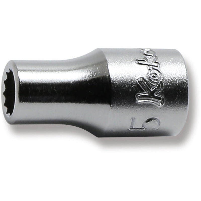 1/4 Sq. Dr. 12 Point chrome SAE Socket  5mm