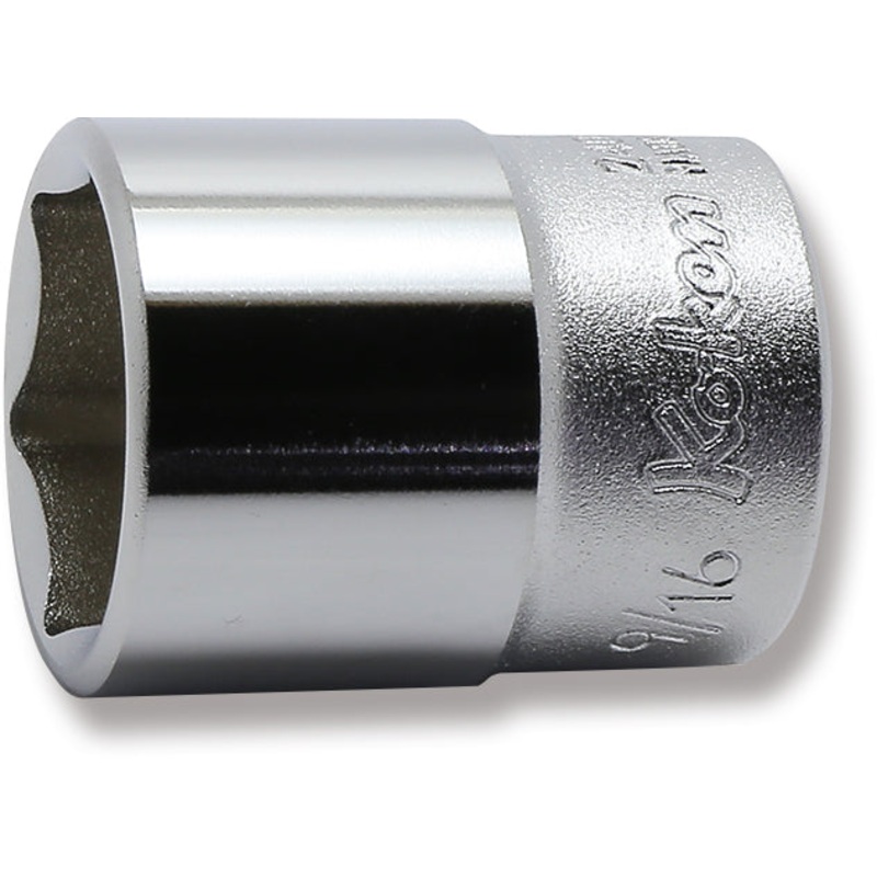 1/4 Sq. Dr. 6 point chrome SAE Socket  9/16
