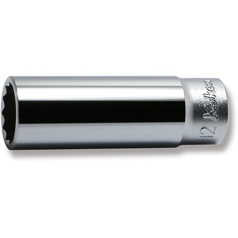 1/4 Sq. Dr. Socket  12mm 12 point Length 50mm