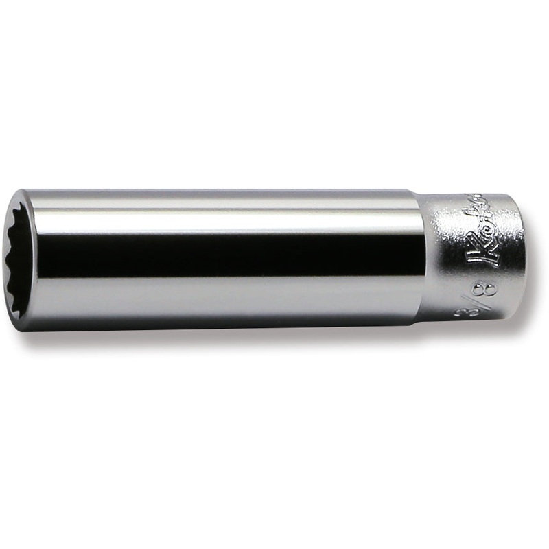1/4 Sq. Dr. Socket  3/8 12 point Length 50mm