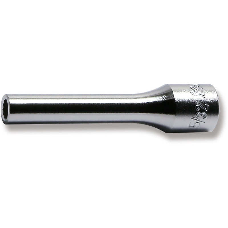 1/4 Sq. Dr. Socket  5/32 12 point Length 50mm