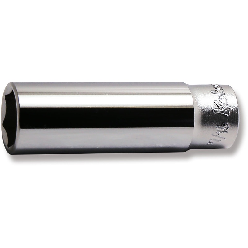 1/4 Sq. Dr. Socket  7/16 6 point Length 50mm