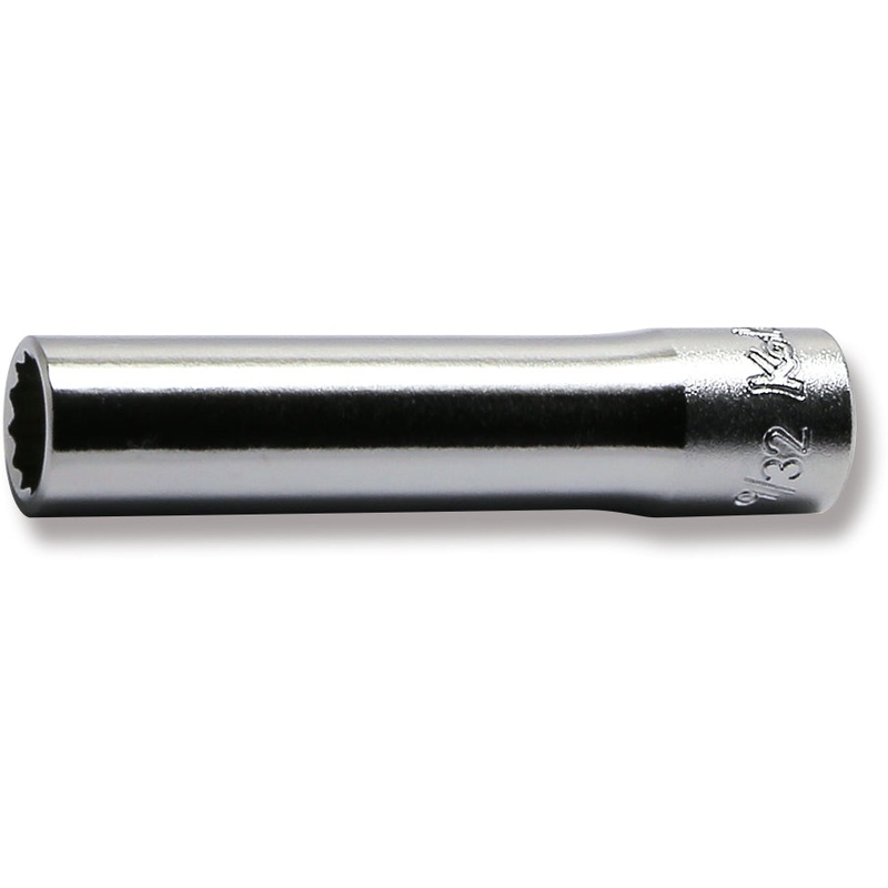 1/4 Sq. Dr. Socket  9/32 12 point Length 50mm