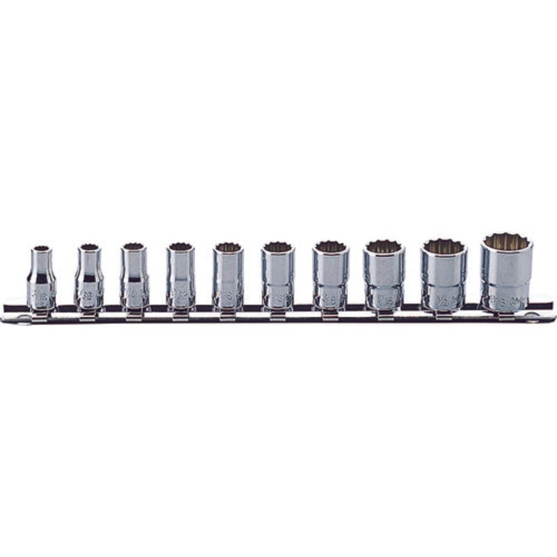1/4 Sq. Dr. Socket set  3/16-9/16 12 point 150mm Aerospace 10 pieces