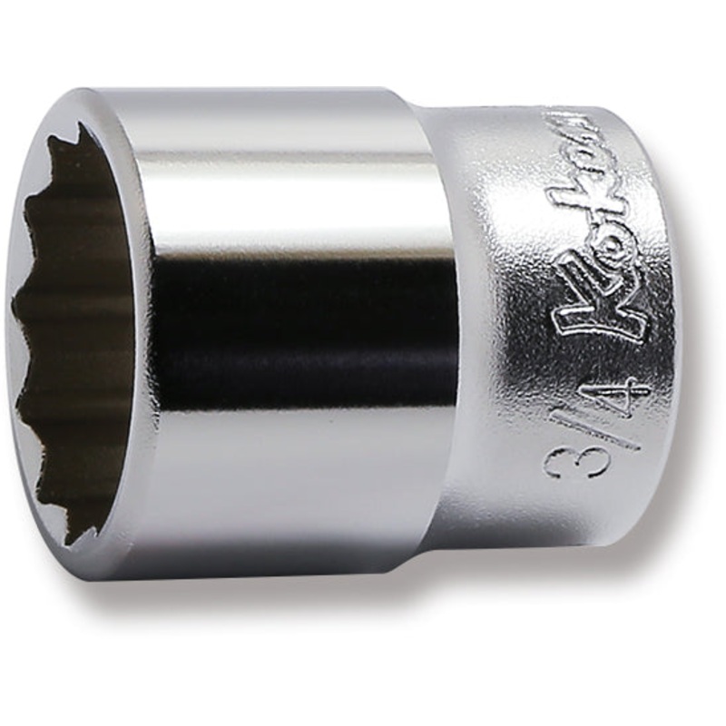 3/8 Sq. Dr. 12 Point SAE Chrome Socket in 3/4"