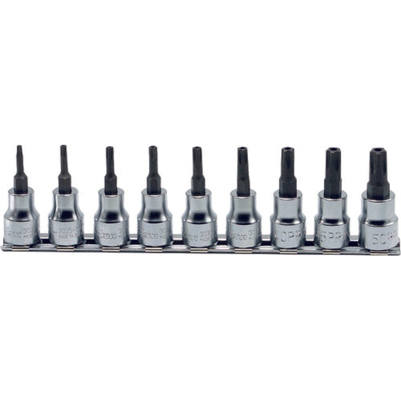 3/8 Sq. Dr. 9 Piece Tamper-Resistant TORXplus Bit Socket set  10IPR-50IPR