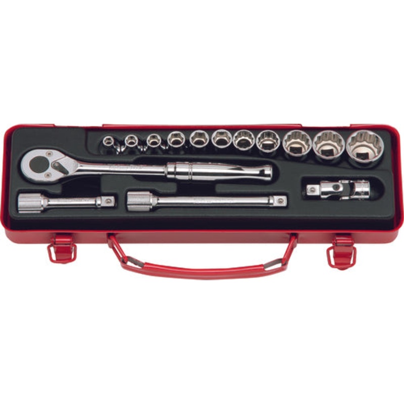3/8 Sq. Dr. Socket set   6, 12 point   15 pieces