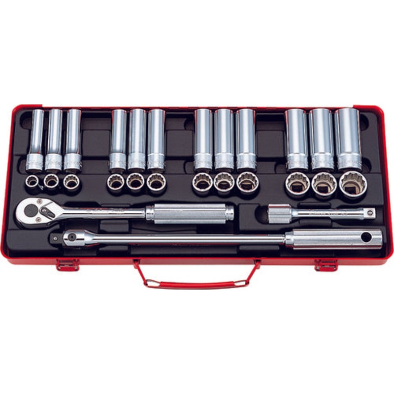 1/2 Sq. Dr. 27 Piece 12-Point Metric Socket set  10-24mm