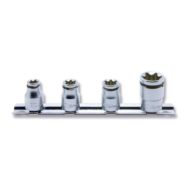 3/8 Sq. Dr. 4 Piece NUT GRIP TORX Socket set E10-E20