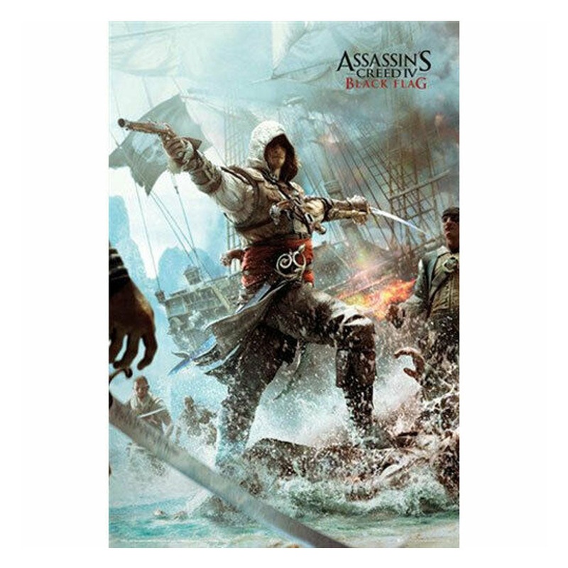 Assassins Creed 4 Edward Black Flag Affiche