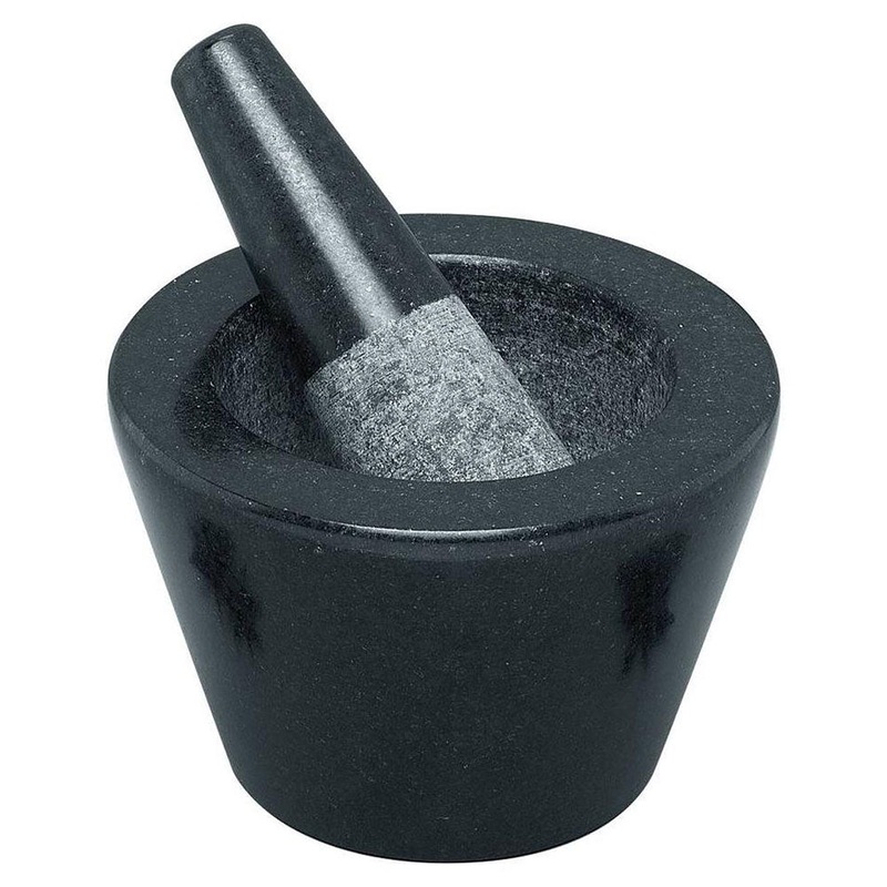 Avanti Mini Mortier noir conique et pilon 13cm