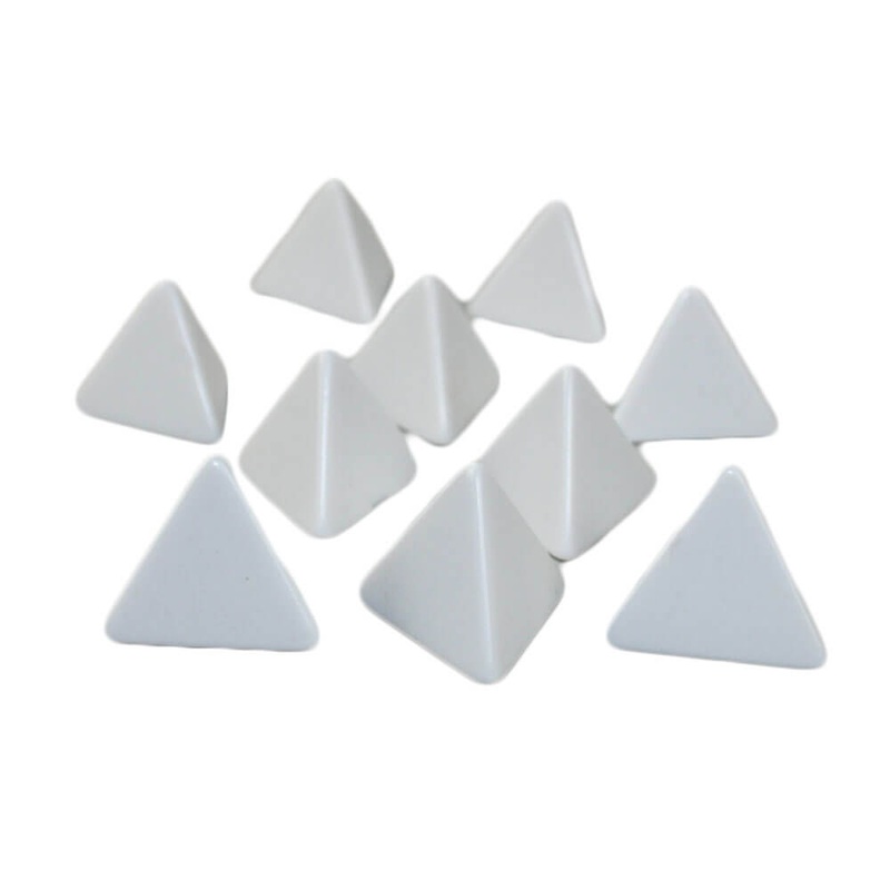 Chessex D4 Dice en ds blanc (10 / sac)