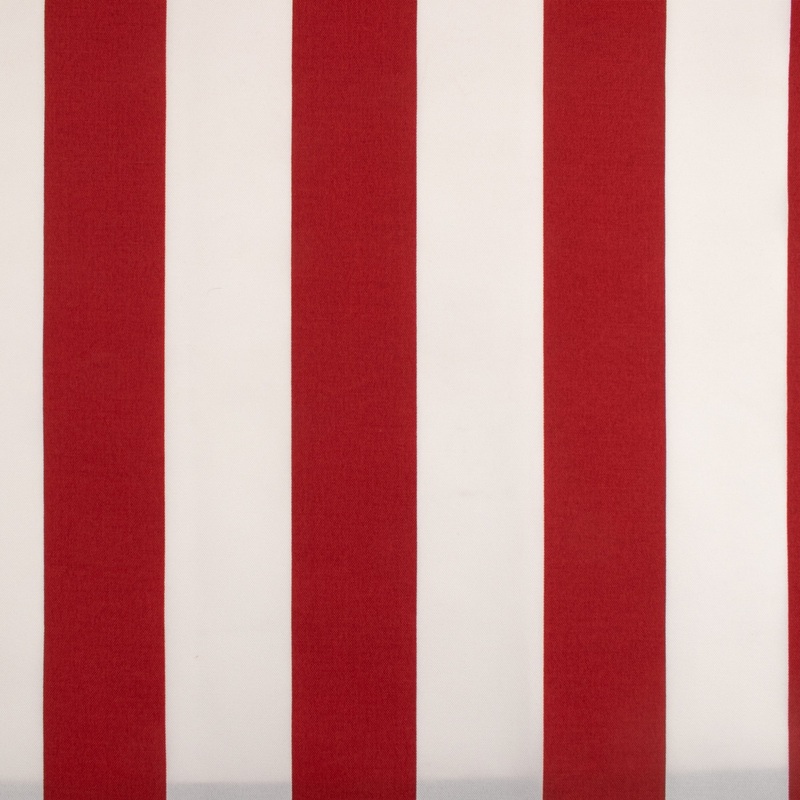 Outdoor Decor Fabric - Bombay - Stripe  - Crimson