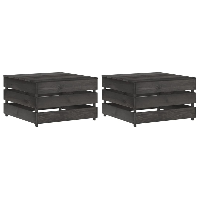 Tables palette de jardin 2 pcs Bois de pin imprgn